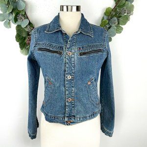 Vintage 90s Tommy Hilfiger Denim Jean Jacket M L